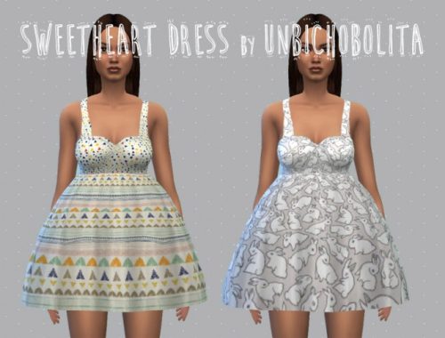Sweatheart dress