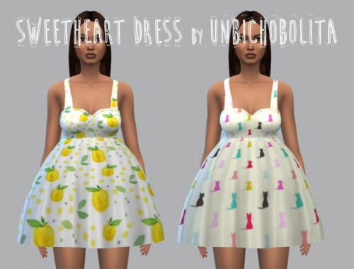 Sweatheart dress
