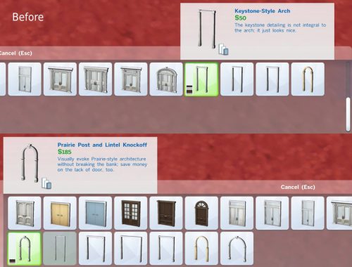 Catalogue text fix for two arches