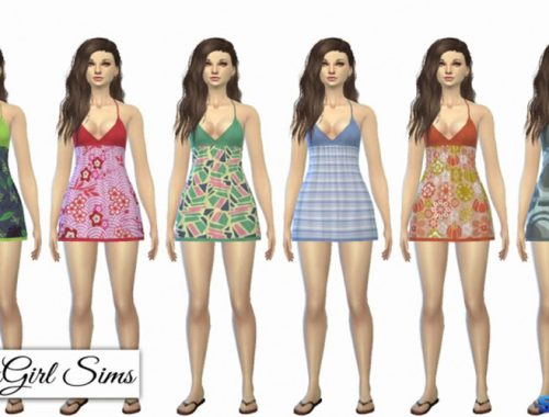 Printed Beach Sundress