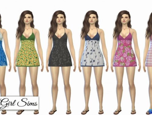 Printed Beach Sundress
