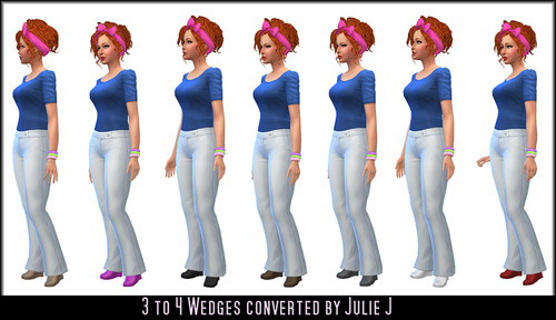Female Wedge Boots 3to4 - The Sims 4 Catalog