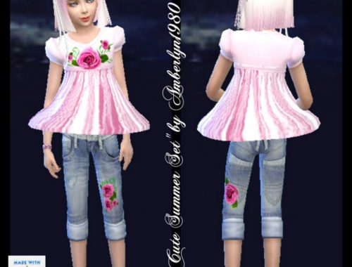 Cute Summer Set for little girls