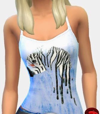 Girly denim top