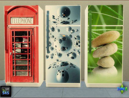 3 fridge sets with 3 designs