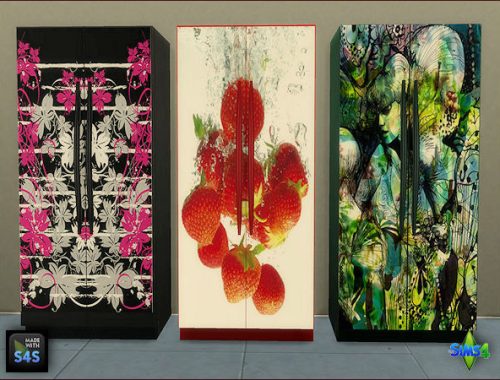 3 fridge sets with 3 designs