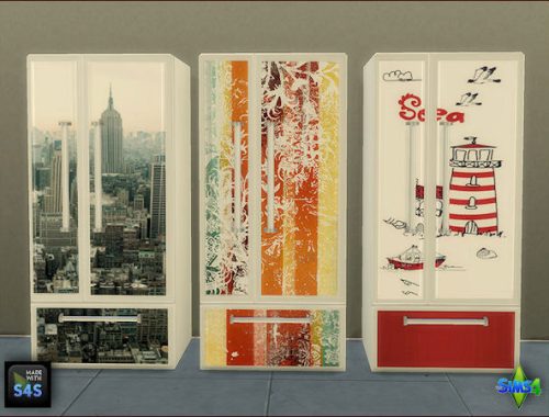 3 fridge sets with 3 designs