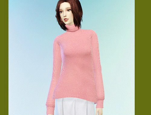 Asym Turtleneck Sweater
