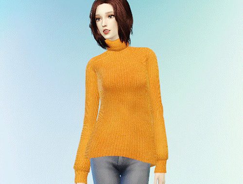 Asym Turtleneck Sweater