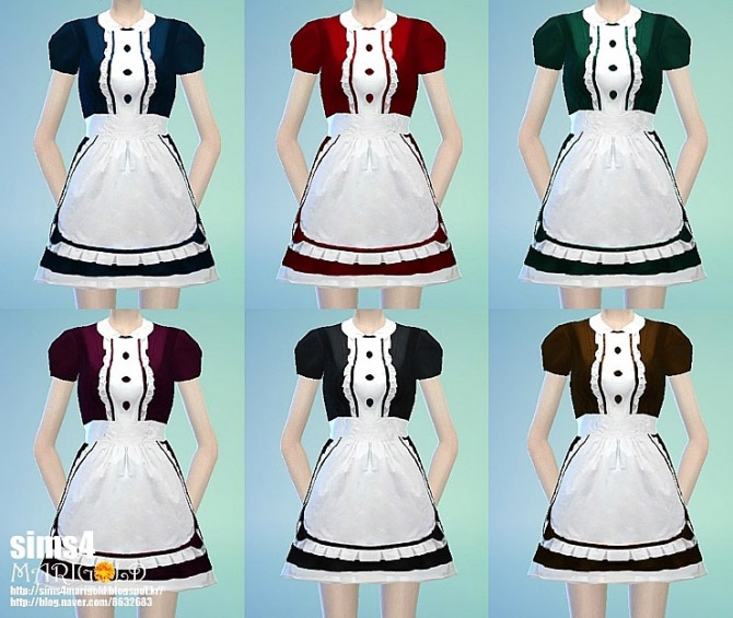 Maid Onepiece Outfit The Sims 4 Catalog
