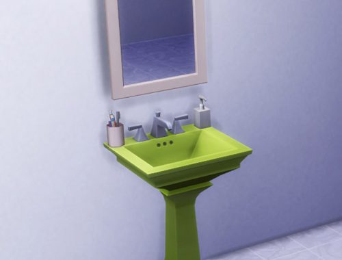 Bathroom Sink Clutter Decorative Slots