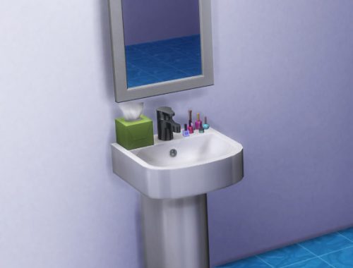 Bathroom Sink Clutter Decorative Slots