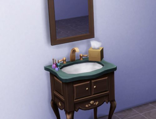 Bathroom Sink Clutter Decorative Slots