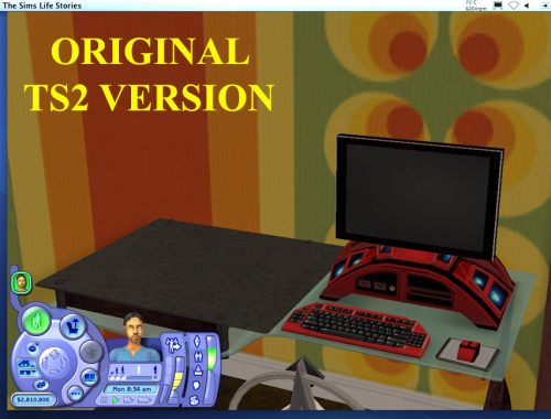 Vincents Computer from Sims Life Stories
