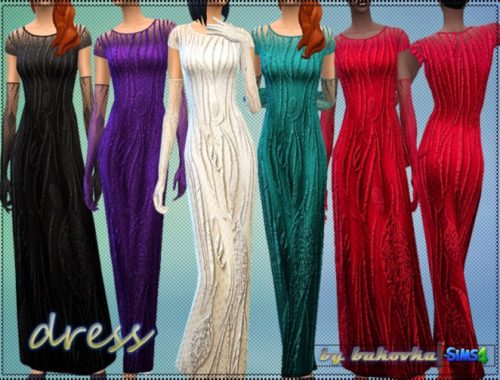 Set Leves dress, gloves & veil