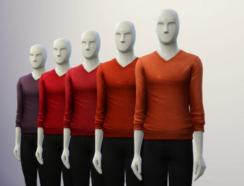 V-neck t-shirt (30 colors)
