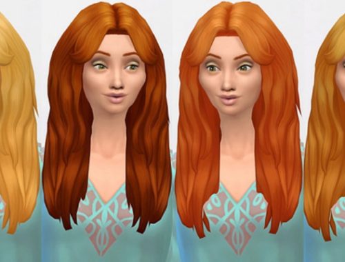 Long messy hair retexture