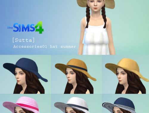 Summer Set: top, shorts, hat and sandals