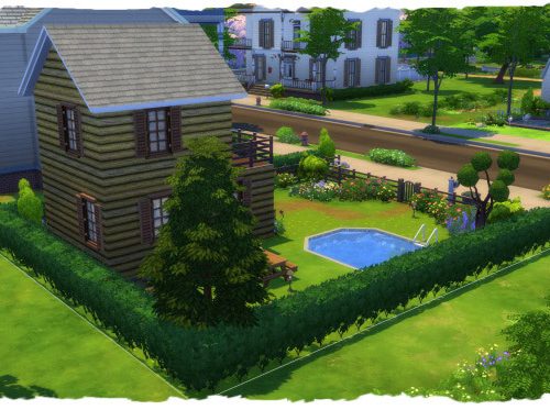 House with small garden