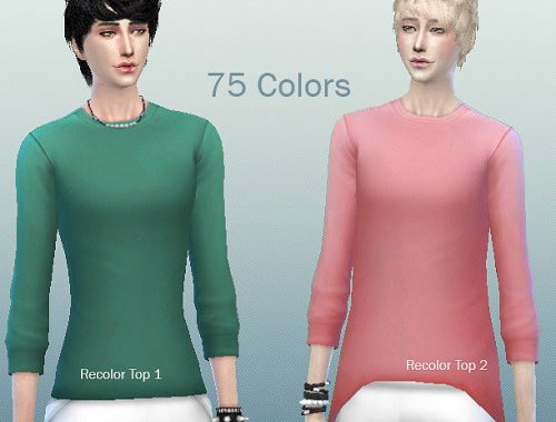 Boys Tops and Simple Recolors