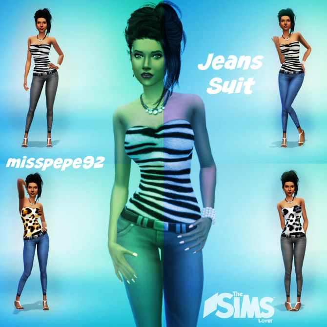 Jeans suit - The Sims 4 Catalog