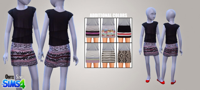 CF Patterned Skirts - The Sims 4 Catalog