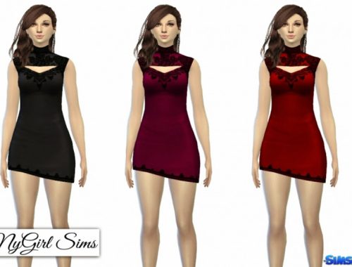 Lace Overlay Bodycon Dress