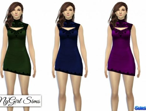 Lace Overlay Bodycon Dress