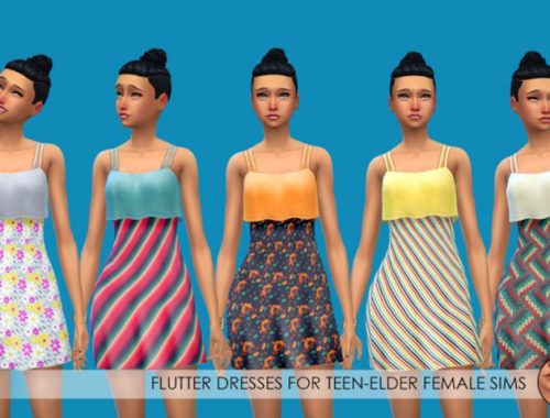 Collar Sweaters, Halter Swimsuits and Flutter Dresses