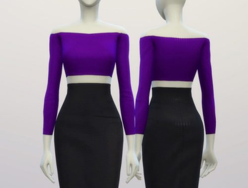 Basic high waist H line pencil dress