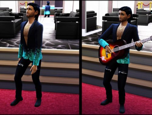 Male Sparkly Luxury Suite Jacket Edited