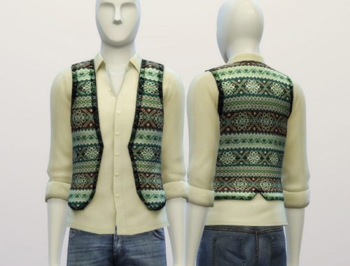 Snowflake pattern vest