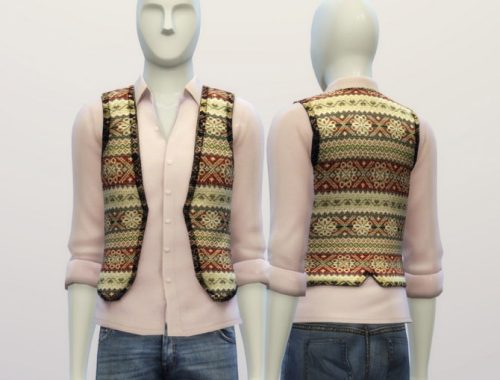 Snowflake pattern vest