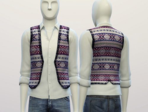 Snowflake pattern vest