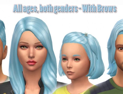 Baby Blue Pastel Non-Default Hair Colour