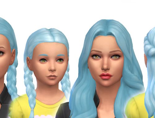 Baby Blue Pastel Non-Default Hair Colour