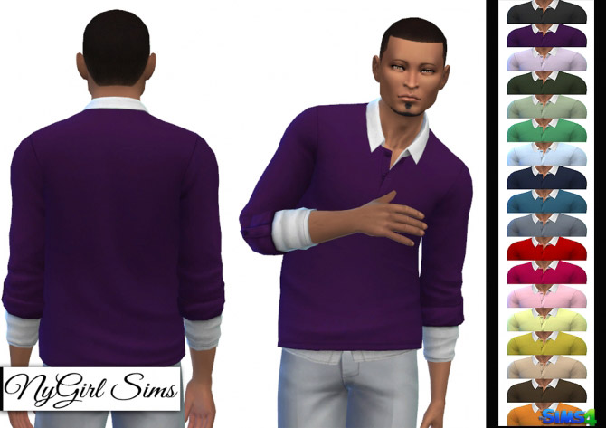 Plain Thick Layers Shirt - The Sims 4 Catalog