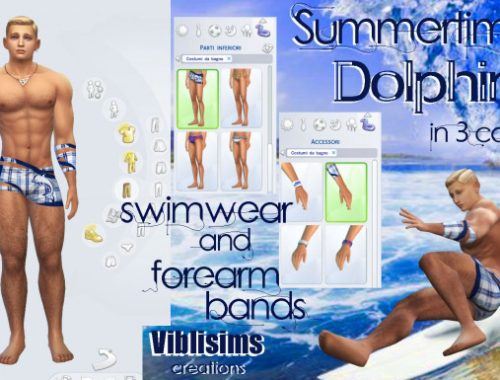 Swimwear and forearm bands