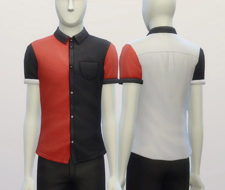 Cuffed Colorblock shirt edit