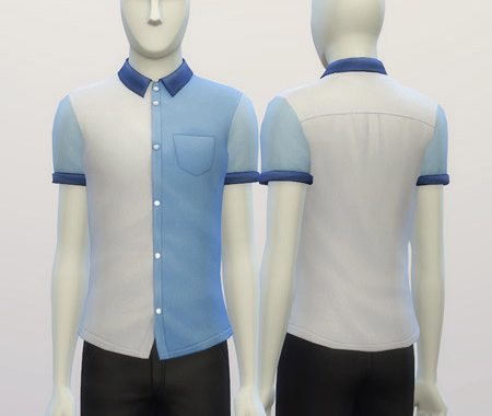 Cuffed Colorblock shirt edit