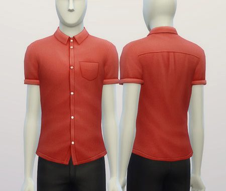 Cuffed Solid color shirt edit