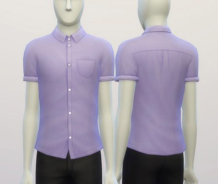Cuffed Solid color shirt edit