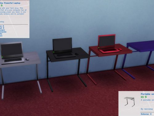 Portable kit Laptop, desk and chair modern