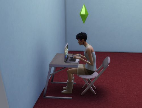 Portable kit Laptop, desk and chair modern