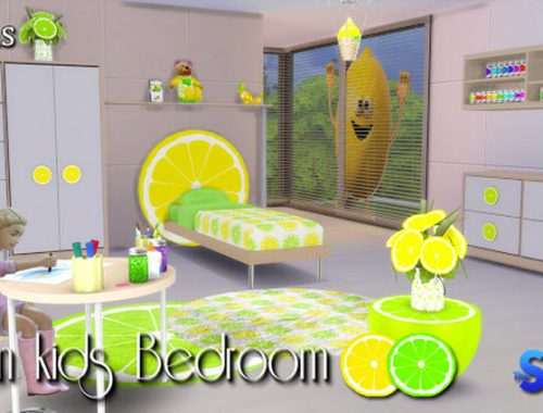 Lemon kids bedroom