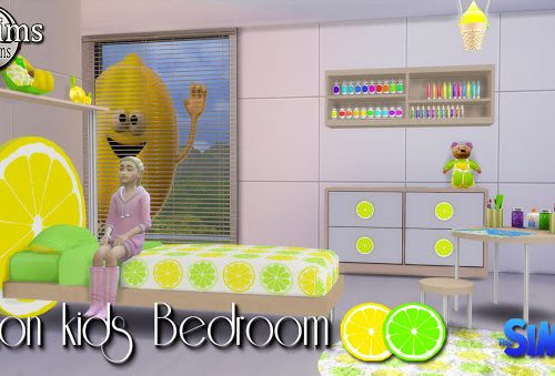Lemon kids bedroom