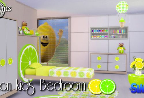 Lemon kids bedroom