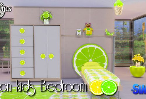 Lemon kids bedroom