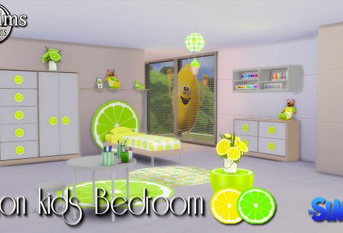 Lemon kids bedroom