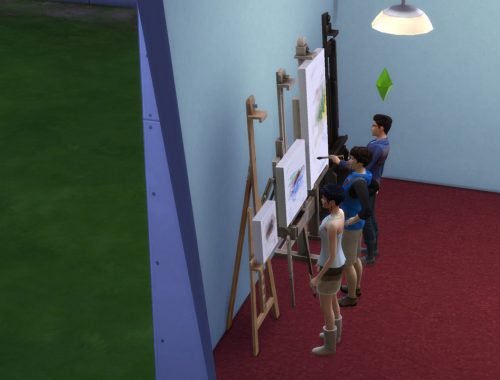 Portable EA easels with live drag mode enabled